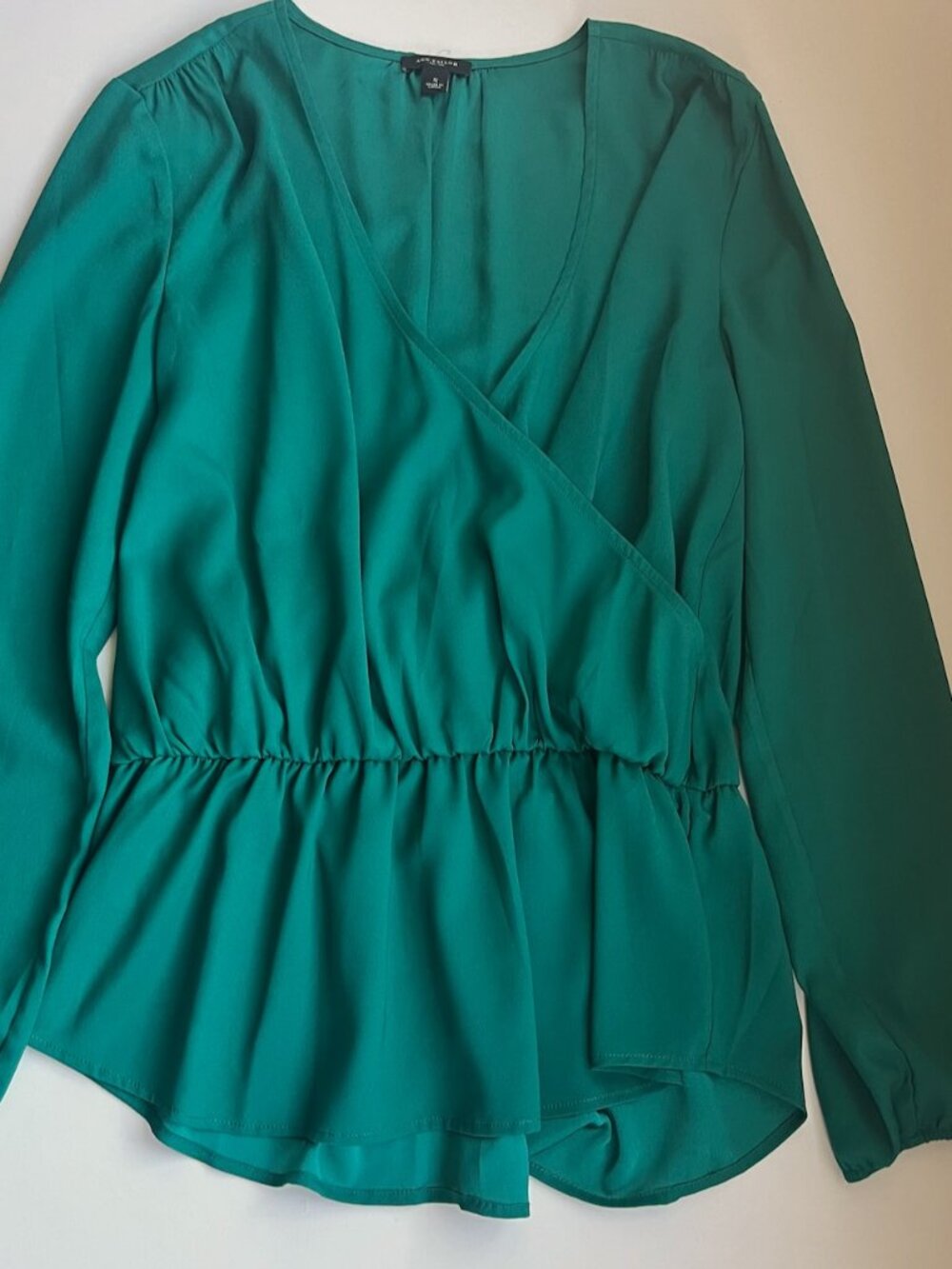 Ann Taylor Women’s Wrap Peplum Top Size Small